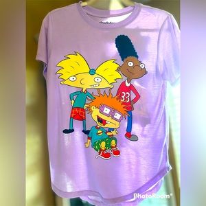 90s Nickelodeon purple shirt. Size medium